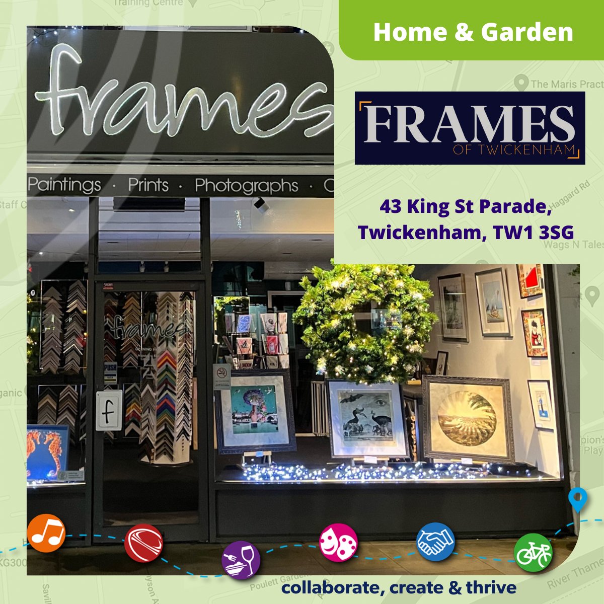 DiscoverTwick's tweet photo. Our latest Featured Trader is Frames of Twickenham who offer a full bespoke framing service offering all styles of frame. We spoke to owner, Joe Aston, about working with local businesses and how it feels to be part of the #Twickenham community: https://t.co/NQnAptZlZz
#BIDmember https://t.co/MeHHd6cDY0