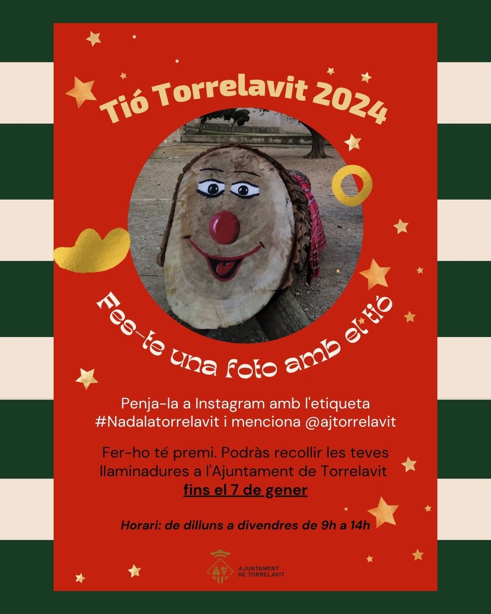 ✨Ja tenim aquí el Tió de Torrelavit i l'Arbre dels desitjos🔖!

#NadalATorrelavit #Torrelavit #AltPenedès
#TióDeTorrelavit #ArbreDelsDesitjos #TióDeNadal