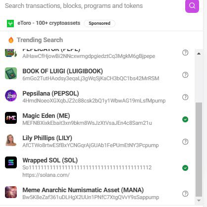 PepsilanaToken's tweet photo. 🪙$PEPSOL slowly climbing to top on solana treding search

https://t.co/qyUOyIjOom

https://t.co/UGL66G6wFf https://t.co/kJSSebYwvH