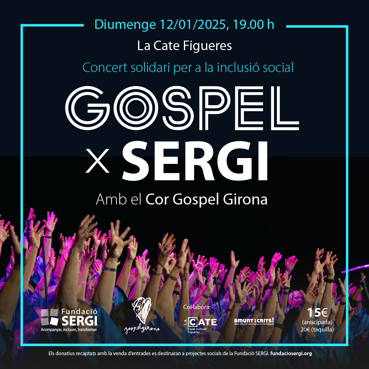 🎶 Aquest Nadal, regala música i solidaritat!

✨ CONCERT SOLIDARI #GospelxSERGI
🗓 12/01/25, 19 h
📍<a href="/LaCate_Figueres/">La Cate</a>

El <a href="/corgospelgirona/">Cor Gospel Girona</a> 💖 arriba amb + de 70 veus, 4 músics i un gran repertori! A més, coneixeràs els nostres projectes al territori.

👉 s.mtrbio.com/nuwptznhla