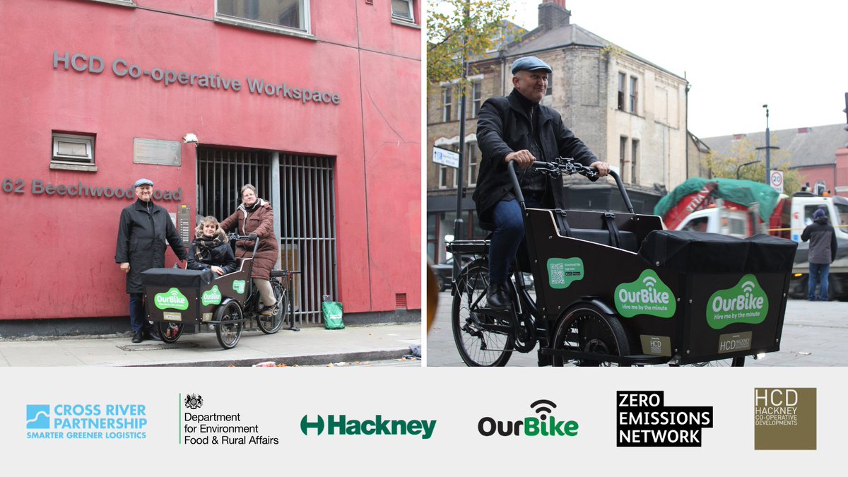 Cross River Partnership (@crossriverpship) on Twitter photo Exciting news from Dalston Square! Our #SmarterGreenerLogistics case study showcases <a href="/hackneycouncil/">Hackney Council</a>'s e-cargo bike trial by <a href="/OurBikeUK/">OurBike</a>.
Local businesses offer bikes for hourly rentals, cutting congestion and improving air quality. 💚 <a href="/ZeroEmissionsN/">Zero Emissions Network</a>
➡️ ow.ly/nq0850Uojsb Exciting news from Dalston Square! Our #SmarterGreenerLogistics case study showcases <a href="/hackneycouncil/">Hackney Council</a>'s e-cargo bike trial by <a href="/OurBikeUK/">OurBike</a>.
Local businesses offer bikes for hourly rentals, cutting congestion and improving air quality. 💚 <a href="/ZeroEmissionsN/">Zero Emissions Network</a>
➡️ ow.ly/nq0850Uojsb