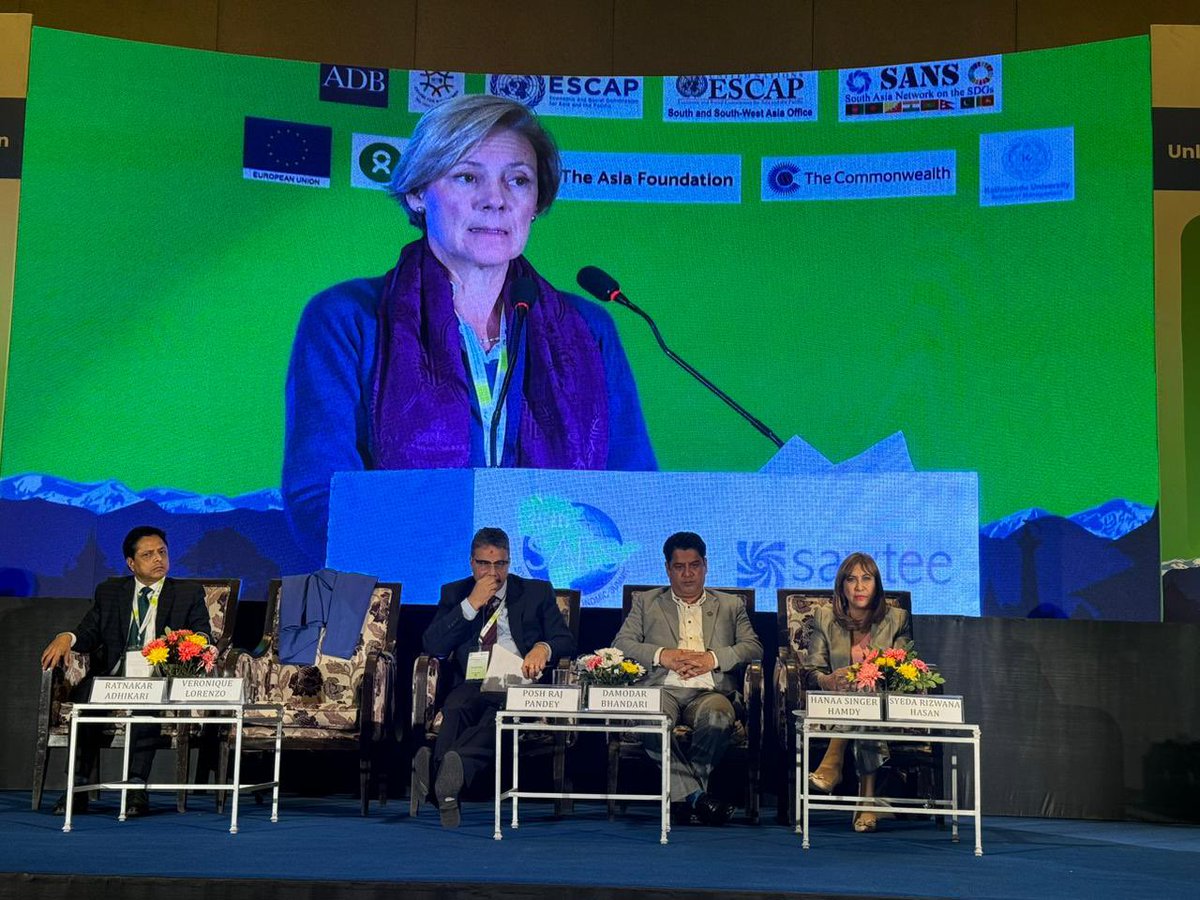 Veronique Lorenzo (@euambnepal) on Twitter photo Honored to speak at the 15th South Asia Economic Summit in Kathmandu today! This region is brimming with opportunities. While challenges exist, we can learn from successful models like ๐ช๐บ. Together, we are stand ready to support a prosperous South Asia! <a href="/EU_Partnerships/">EU International Partnerships ๐ช๐บ</a> <a href="/eu_eeas/">European External Action Service - EEAS ๐ช๐บ</a> Honored to speak at the 15th South Asia Economic Summit in Kathmandu today! This region is brimming with opportunities. While challenges exist, we can learn from successful models like ๐ช๐บ. Together, we are stand ready to support a prosperous South Asia! <a href="/EU_Partnerships/">EU International Partnerships ๐ช๐บ</a> <a href="/eu_eeas/">European External Action Service - EEAS ๐ช๐บ</a>