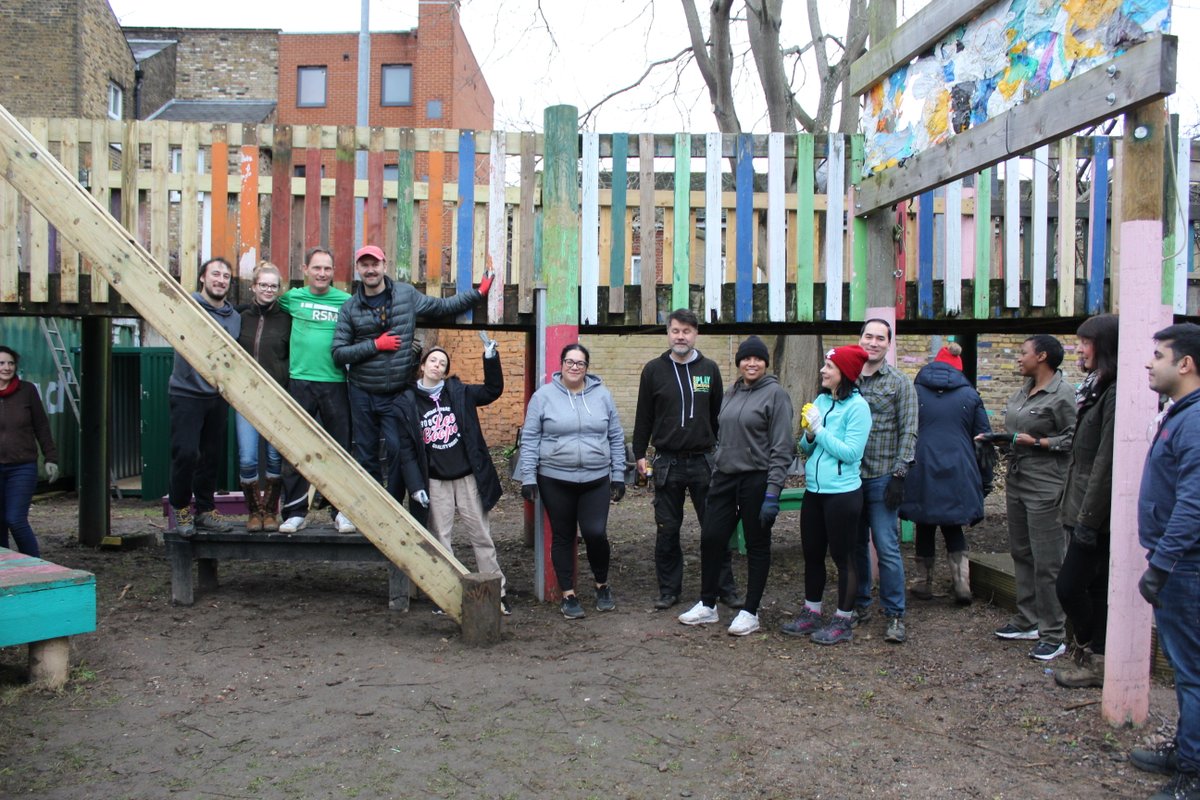 RSM_Global's tweet photo. Last week, for RSM World Day, our Global Executive Office got their hands dirty and volunteered with London Play Design to refurbish the Richard MacVicar Adventure Playground in Deptford.

#RSMWorldDay2024 #TimeToGiveBack #UNSustainableDevelopmentGoals #LondonPlayDesign https://t.co/JIjsPFUkhx