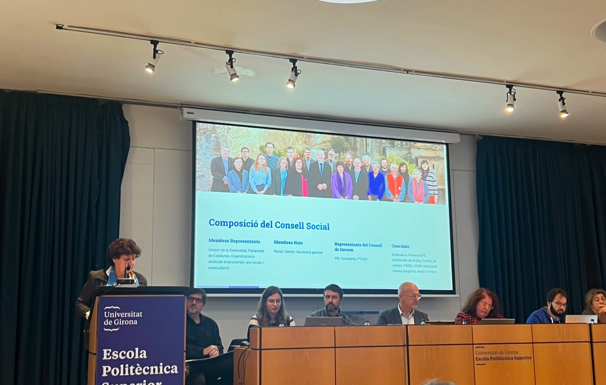 Universitat de Girona (@univgirona) on Twitter photo <a href="/RectorUdG/">Rector UdG</a> Continua el Claustre amb l'informe de la presidenta del <a href="/UdGCSocial/">Consell Social de la UdG</a> <a href="/avilasimon/">Assumpcio Vila</a>. <a href="/RectorUdG/">Rector UdG</a> Continua el Claustre amb l'informe de la presidenta del <a href="/UdGCSocial/">Consell Social de la UdG</a> <a href="/avilasimon/">Assumpcio Vila</a>.