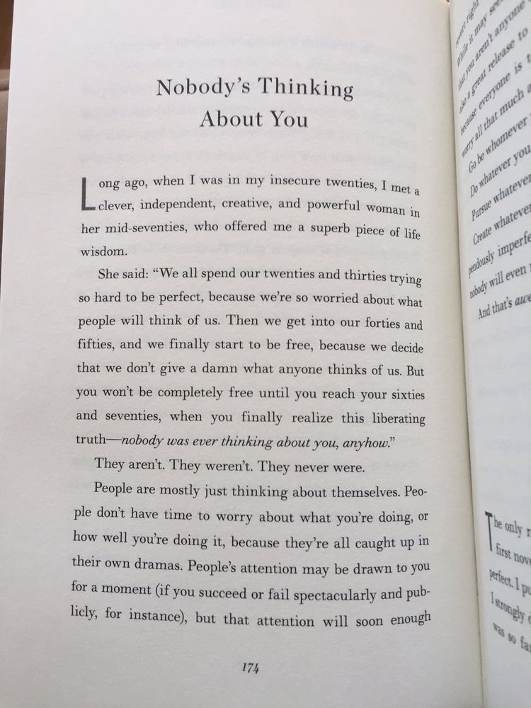 Nobody's thinking about you