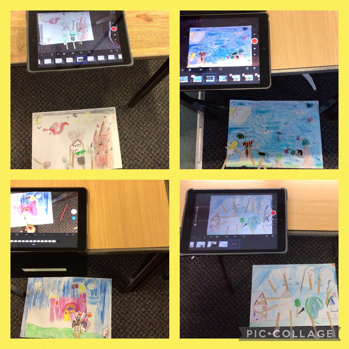 This morning, year 3 have been working on their Stop Motion Movies, it’s been a lot of fun. We created our own stories, settings and characters and have filmed some amazing animations!