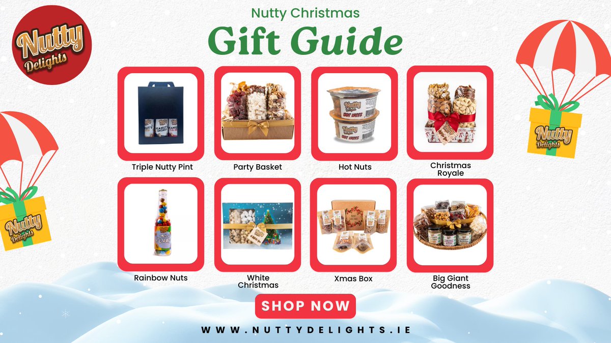 We have something to keep everyone happy this Christmas 😁🎄

#NuttyDelights #SmallBusiness #SupportLocal #GiftGuide #Christmas #GourmetNuts