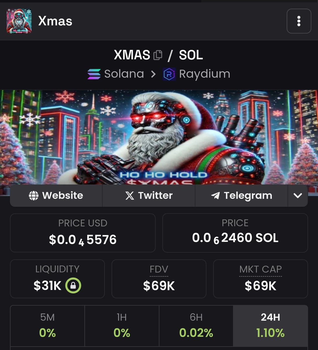 Xmas2024onSol's tweet photo. @itslaurenhamden @Ashcryptoreal $Xmas will do 100x from here

4UJ4yn14fZqvHvcqsPGxhUjx3VvdtmZTu5fBeGk8nsL6 https://t.co/6NdXt0xOI8