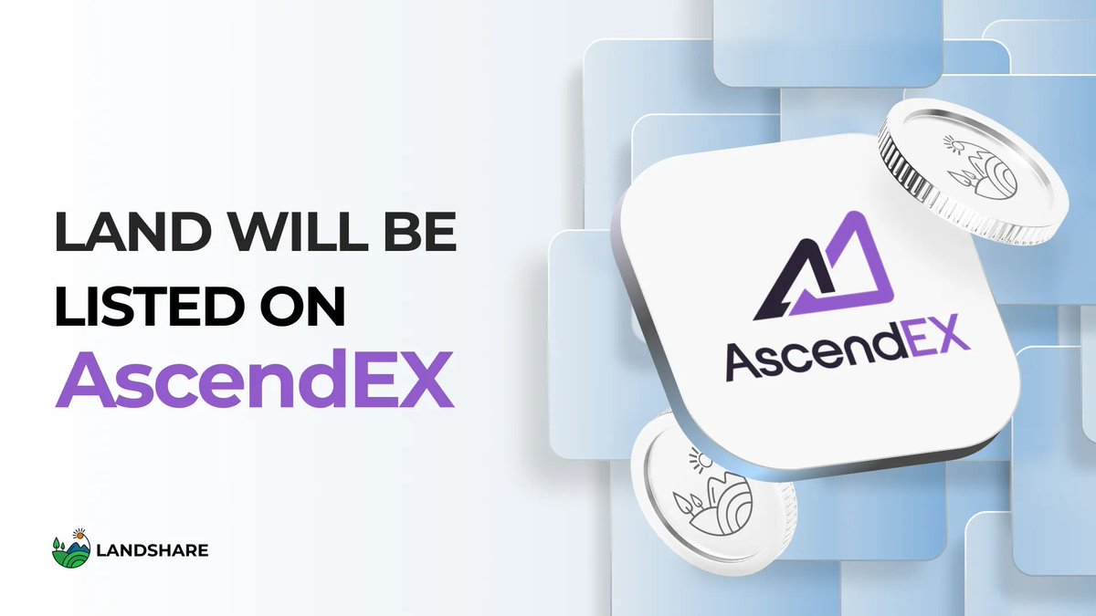 Landshareio's tweet image. 📢 LAND will be listed on @AscendEX_

We’re thrilled to hit another milestone in expanding the Landshare Ecosystem, bringing investments in #RWA’s closer to everyone!

• Deposit: Opened
• Withdrawal: Opened
• Trading: 2024-12-13, 12:00 PM (UTC)

📌 ascendex.com/en/support/art…