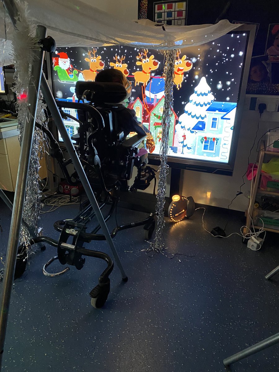 We’re going on Elf hunt in class today- with a sleigh ride swing, and lots of icing sugar, marshmallow and gingerbread filling the air- mess and interaction and fun! This afternoon the Christmas pudding is coming out! #PMLD