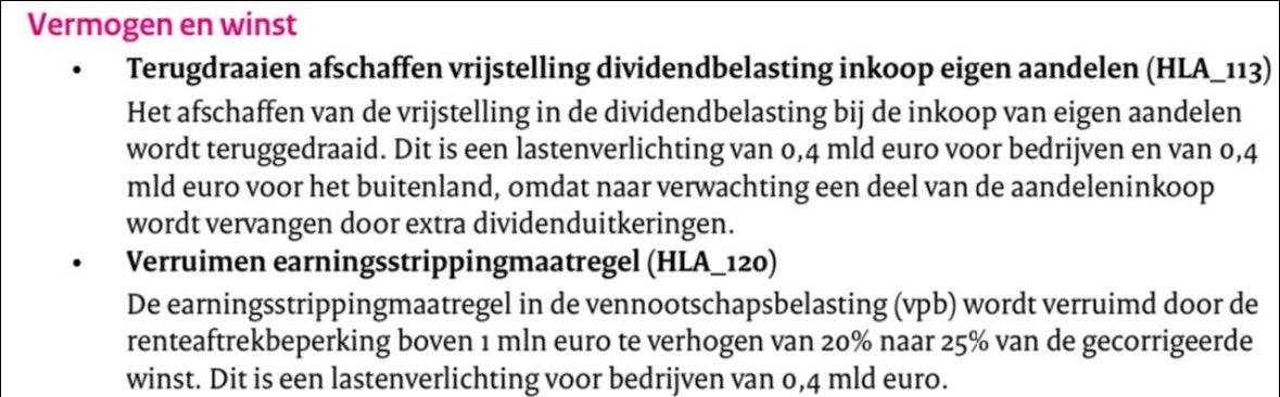 Als je kabinet &amp; gedoogpartijen hoort zeggen dat ‘t echt niet anders kan, dan dat de bezuiniging van €1,2 miljard op onderwijs door gaat, vergeet dan niet dat deze partijen allemaal ook €1.2 miljard per jaar (!) willen besteden aan fiscale cadeaus voor buitenlandse