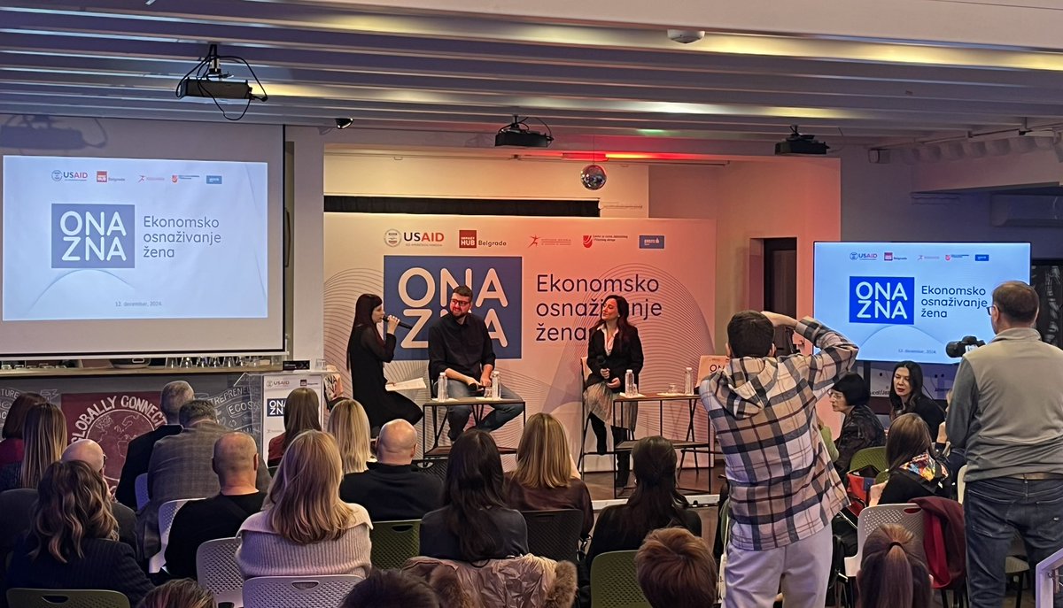 Danas smo u Impact Hub-u na <a href="/USAID/">USAID</a> Srbija događaju Ekonomsko osnaživanje žena. 

Milena Maksić i Marko Marjanović govore o Libresse kampanji “Pitanja koja samo žene čuju”