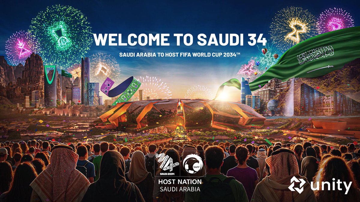 Unity Infotech (@unityinfotech01) on Twitter photo A historic moment for Saudi Arabia!
Hosting the FIFA World Cup 2034 reflects the Kingdom's bold vision, determination & commitment to shaping the future.
<a href="/unityinfotech01/">Unity Infotech</a> is proud to celebrate this remarkable achievement
#Saudi2034 #FIFAWorldCup #WorldCup #SaudiArabia A historic moment for Saudi Arabia!
Hosting the FIFA World Cup 2034 reflects the Kingdom's bold vision, determination & commitment to shaping the future.
<a href="/unityinfotech01/">Unity Infotech</a> is proud to celebrate this remarkable achievement
#Saudi2034 #FIFAWorldCup #WorldCup #SaudiArabia