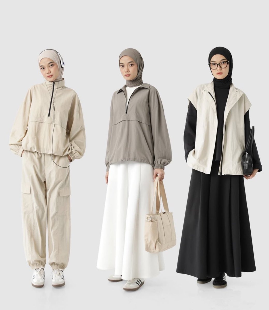 rata-rata koleksi dari brand local ini hijab friendly, warna yang di pilih juga bikin look keliatan chic style. 🤗🫶