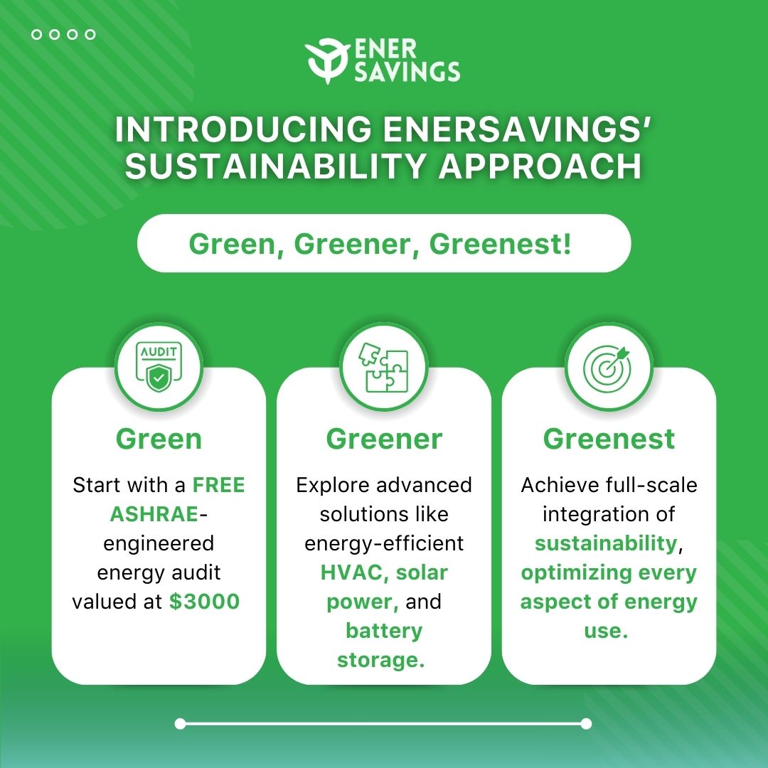 EnerSavingsInc's tweet image. At #EnerSavings Inc, we believe in a tiered approach to sustainability that simplifies the transition for #businesses towards #greener practices. Let’s work together to create a more #sustainable #future!

Speak to our expert today!

#EnergyEfficiency #Sustainability #Ashrae