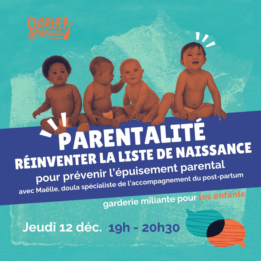 PARENTALITÉ 🧸

Dans un monde idéal, la nouvelle mère devrait être soulagée de toutes ses tâches quotidiennes pendant minimum 6 semaines après son accouchement... Conférence interactive à #Montpellier