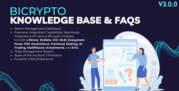 BiCrypto115's tweet photo. 🔍 Boost User Support with Knowledge Base &amp; FAQs Addon!
Description: Manage FAQs efficiently &amp; integrate seamlessly with Bicrypto modules. Now $19 (was $59). Enhance your platform today!
Visit: https://t.co/PVNp1PrUJX
$RLUSD #Arbitrum #MEXC #CFXN #BaseChain #Crypto https://t.co/jNPwUjE48P