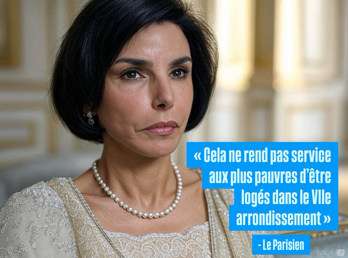 « Cela ne rend pas service aux plus pauvres d’être logés dans le VIIe arrondissement ». 

 -Rachida Dati

(Citation véridique, je n’en reviens toujours pas.)