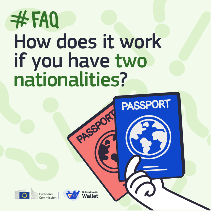 EUdigitalID's tweet photo. For now the personal identification data provided by one Member State can only be used within the wallet provided by this Member State. But this does not matter as all national wallets will be completely interoperable and will work across the EU.
 
👇 Visit our FAQ for more: