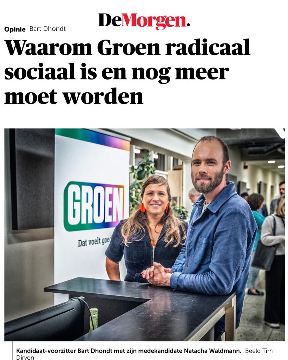 msaraswati's tweet photo. In zijn opiniestuk in @demorgen vandaag slaat @BartDhondt de nagel op de kop: de strijd voor een gezonde planeet gaat hand in hand met de strijd voor een eerlijke en rechtvaardige samenleving. (1/2) https://t.co/5btSF5Y70H