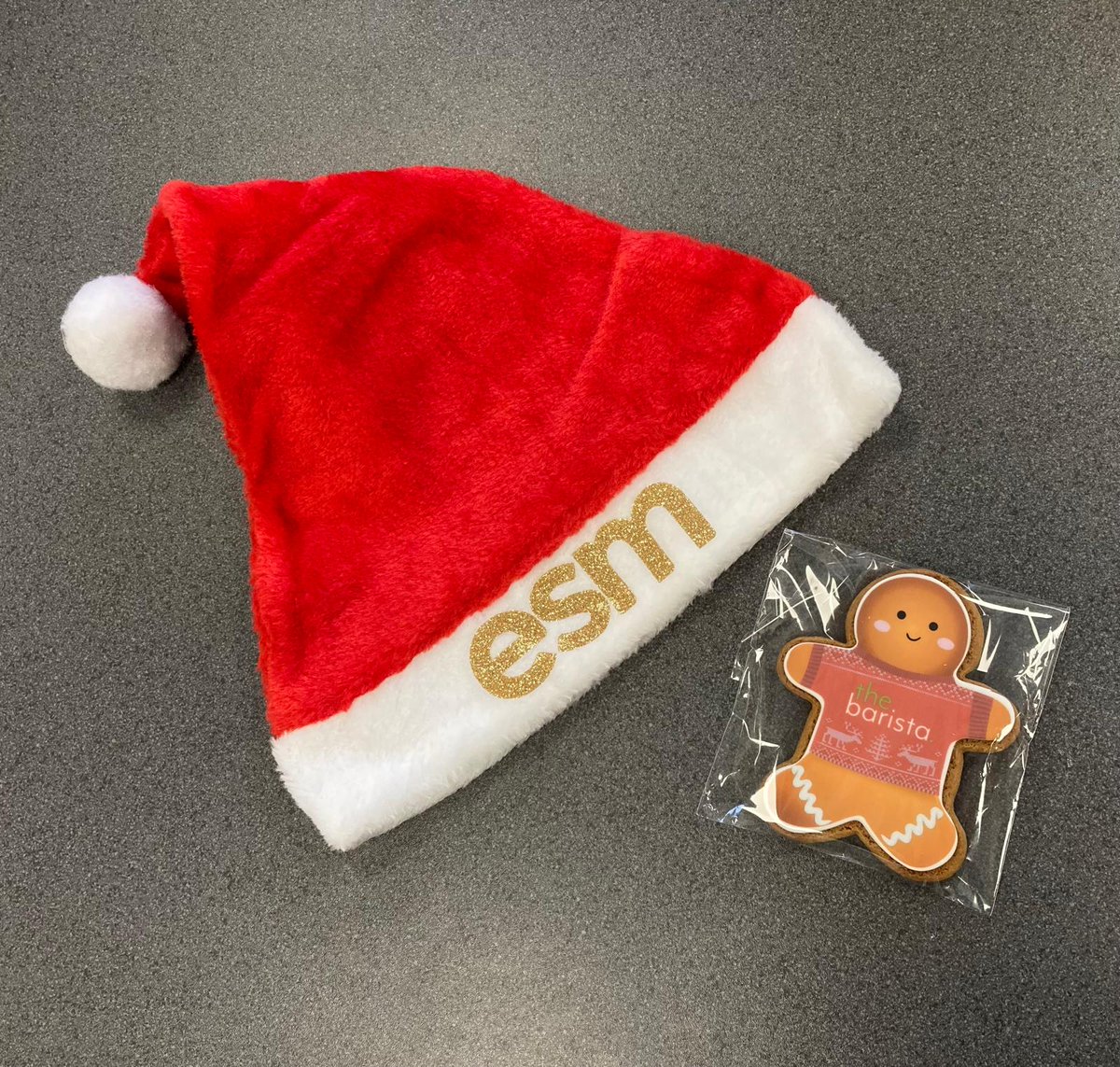 Happy Christmas from everyone here at ESM; best wishes for the New Year!

Special thanks to our suppliers <a href="/theeventco_uk/">The Event Co.</a>  &amp; @TheBaristaUK who sent us a mountain of chocolates, branded santa hats and some yummy gingerbread!

Here's to 2025! 🍻

#xmas #newyear #celebration #events