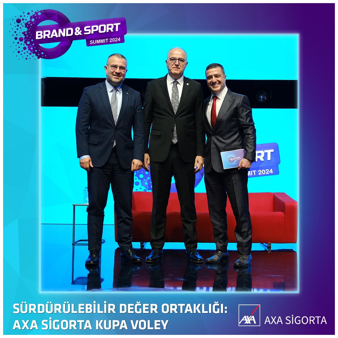 Sürdürülebilir Değer Ortaklığı: AXA Sigorta Kupa Voley oturumunun değerli katılımcılarına teşekkür ederiz.

Brand &amp; Sport Summit 2025’te yeniden buluşmak dileğiyle.

#brandnsportsummit