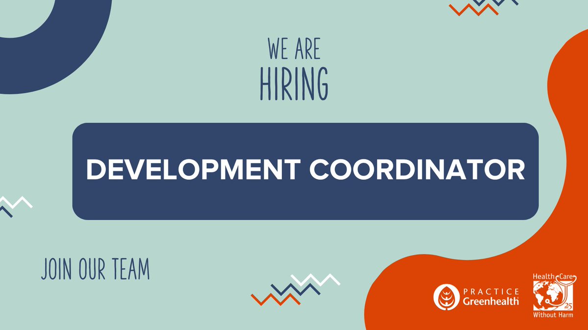 HCWH - US & Canada (@hcwithoutharm) on Twitter photo 📣Health Care Without Harm & <a href="/pracgreenhealth/">Practice Greenhealth</a> are now hiring: Development Coordinator
The person selected for this remote role will support our development team in securing & stewarding funding for our global nonprofit organization.
🔗Apply by Dec. 31: recruiting.paylocity.com/recruiting/job… 📣Health Care Without Harm & <a href="/pracgreenhealth/">Practice Greenhealth</a> are now hiring: Development Coordinator
The person selected for this remote role will support our development team in securing & stewarding funding for our global nonprofit organization.
🔗Apply by Dec. 31: recruiting.paylocity.com/recruiting/job…