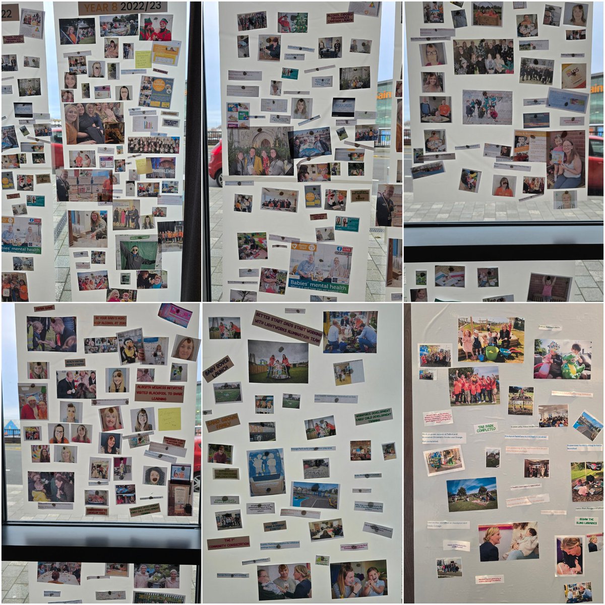 LaurenWolfenden's tweet photo. Kicked off our  @CECDBlackpool team away day with a fantastic reflection activity of the last 10 yrs! The personal &amp; professional journey for the team, improvements in health inequalities &amp; transformation for our workforce has been phenomenonal to see printed out on the walls 🥰 https://t.co/DOBiABYRjA