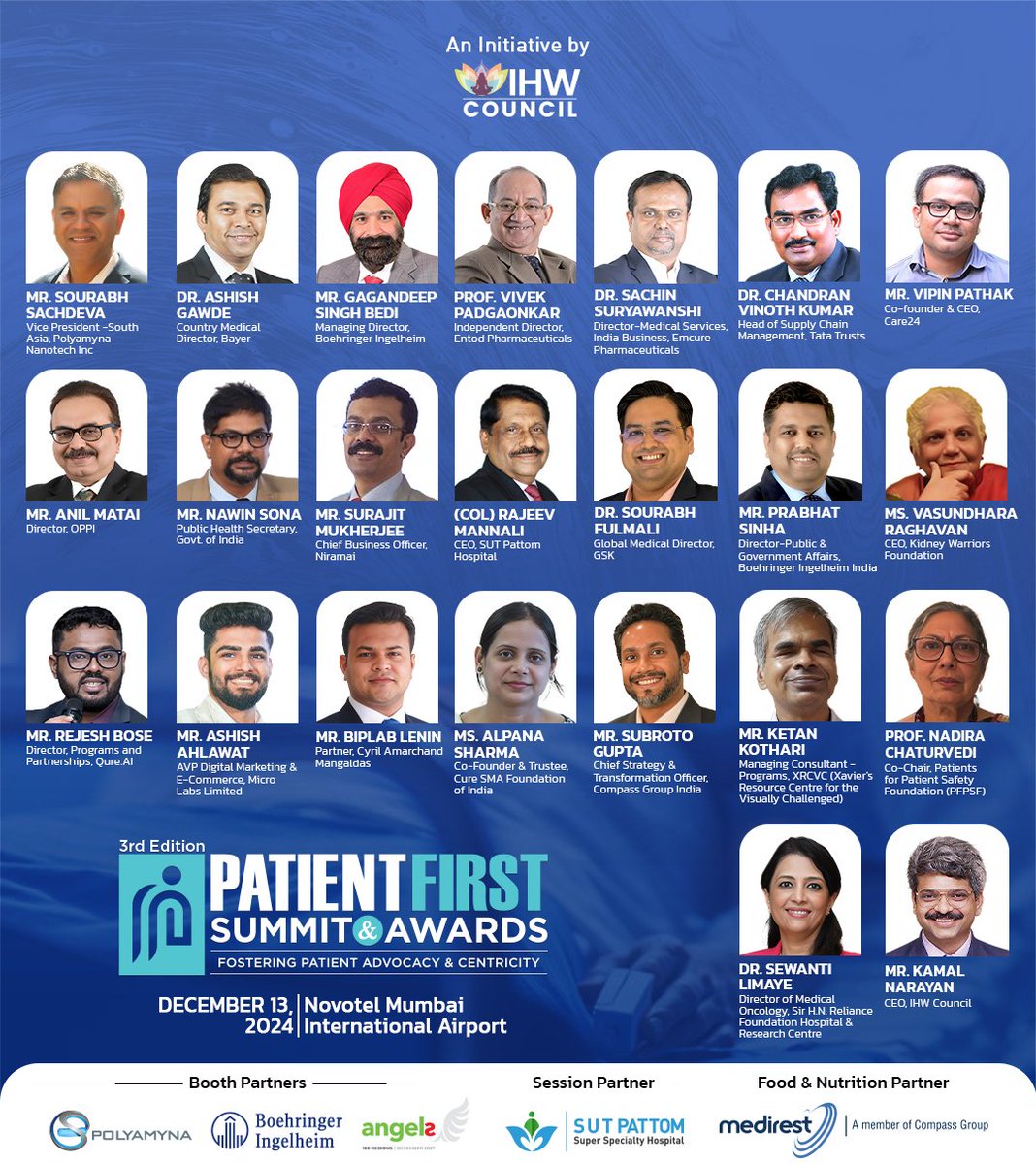 THE WAIT IS OVER!

Tomorrow, the 3rd Patient First Summit &amp; Awards 2024 takes center stage at Novotel Mumbai International Airport! 

From game-changing digital health solutions to trailblazing patient advocacy, this summit is where the future of healthcare begins.

🏆 We'll