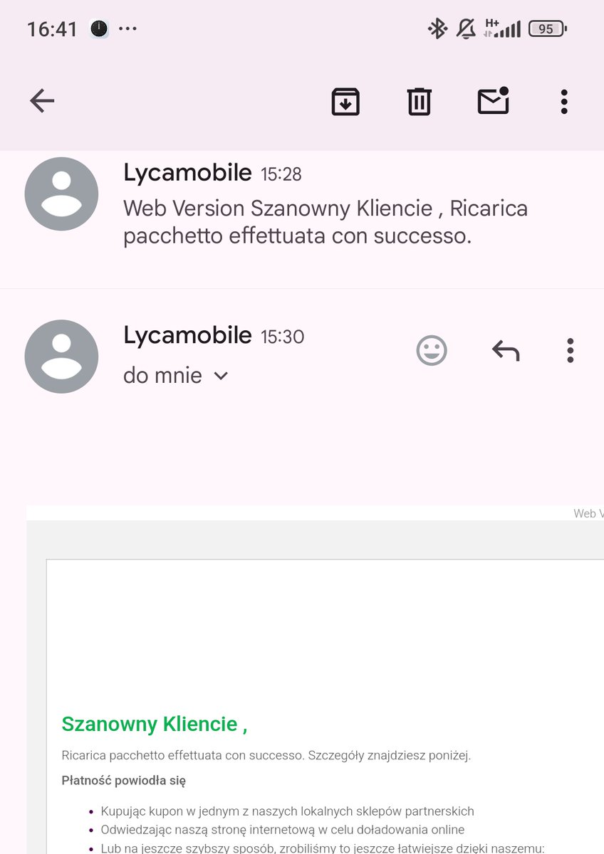 Дорогий Lycamobile, може варто визначитися якою мовою ти до мене звертаєшся? 
*Я не розумію, чому тут дві мови...