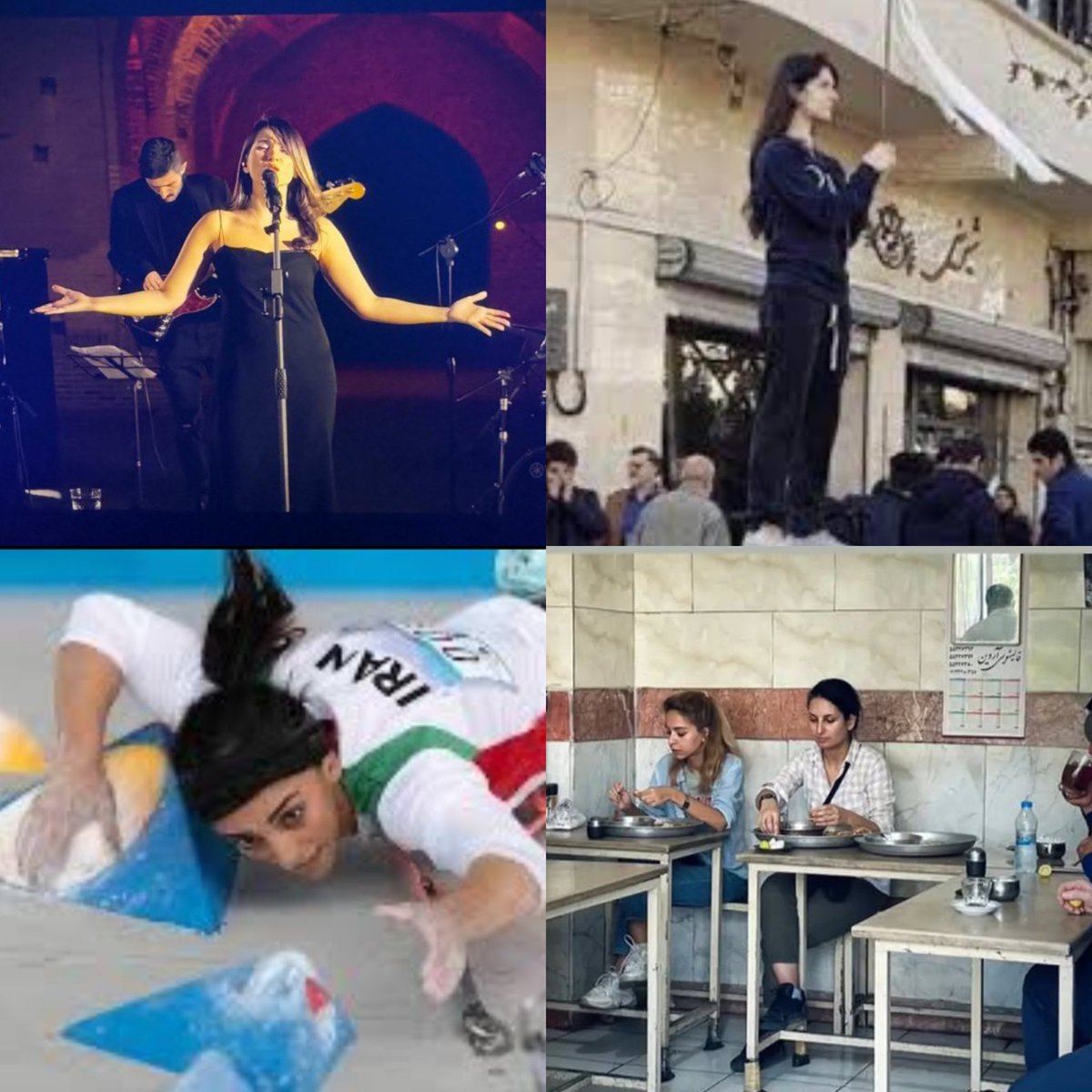 ۱۰۰۰ برابر تمام ۴۵سال گنده‌گوزی اپوزوسیون خارج‌نشین، شجاعت توی این ۴تا قاب هست.