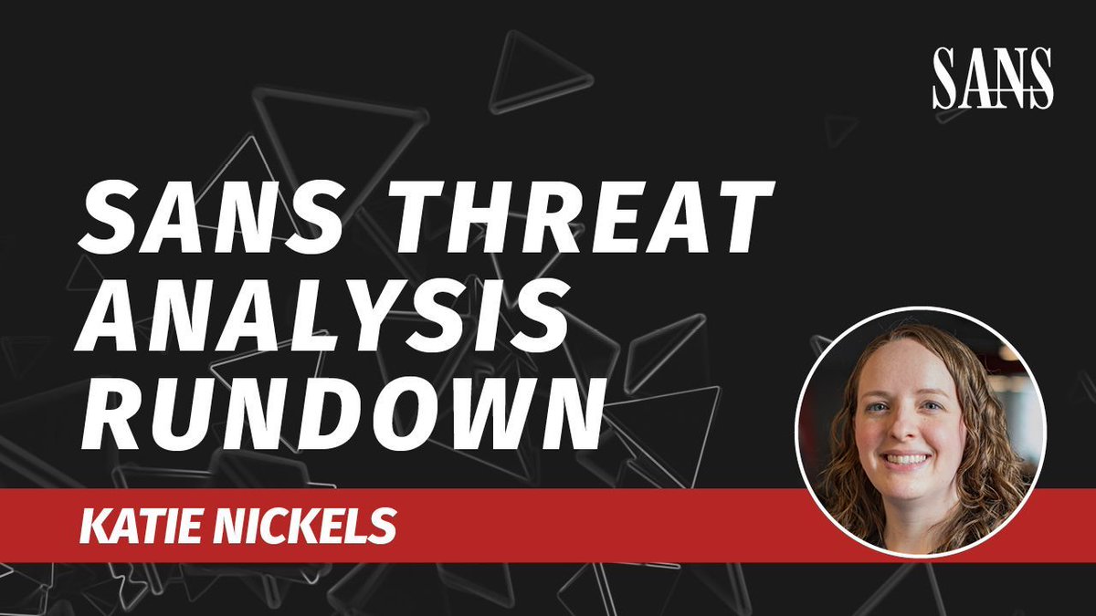 sansforensics's tweet image. โ๏ธ The threat landscape is a battleground. Your best weapon? Information.
Catch @likethecoins LIVE Dec. 19th as she explores the most pressing developments in #cybersecurity.
โฐ Click 'Attend' to set your reminder: buff.ly/4glXRcI
#ThreatIntel #DFIR #ThreatIntelligence