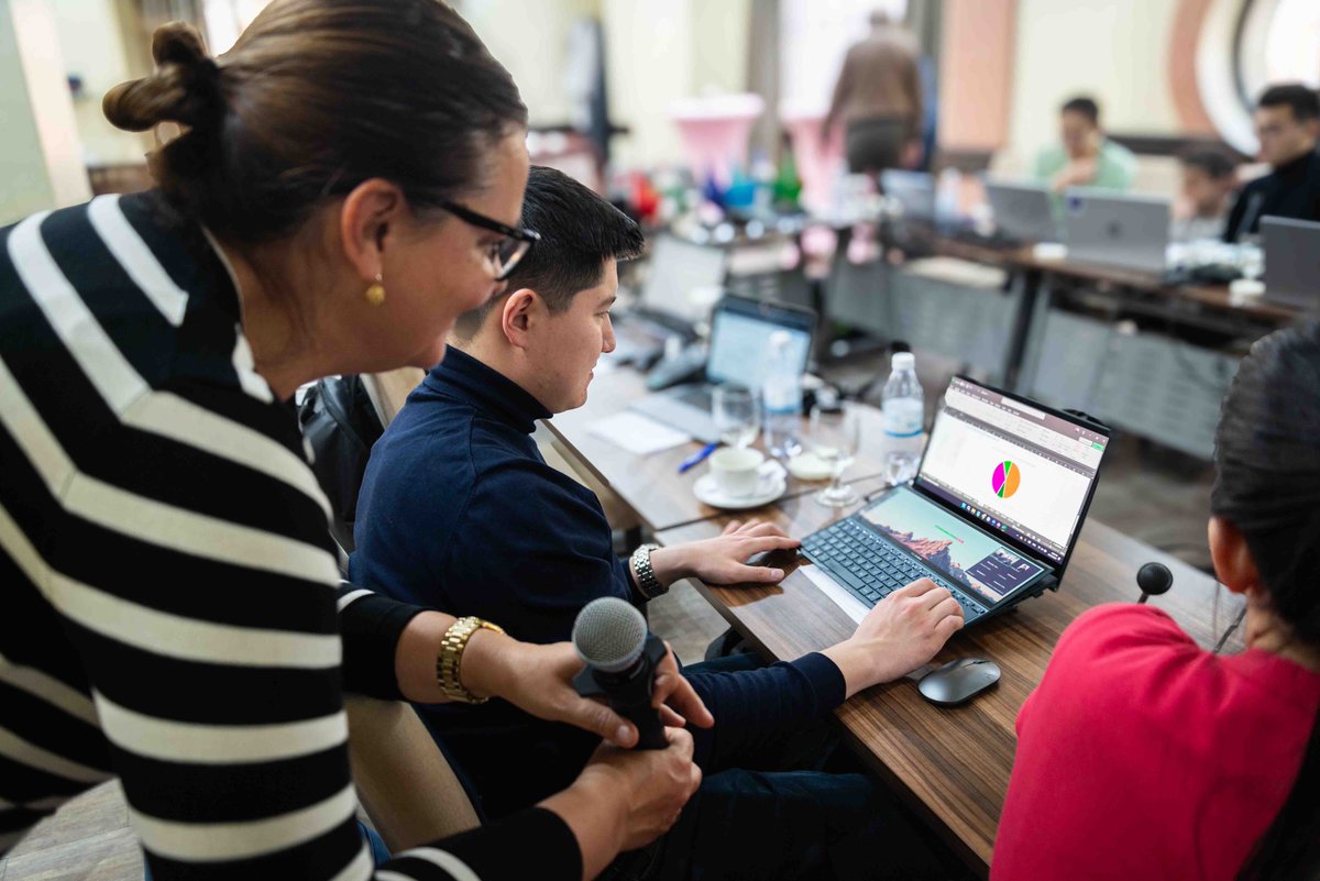 seccaeu's tweet photo. 🇪🇺SECCA conducting Second regional training on Energy modelling for young Central Asian professionals. 

They are learning how to select, collect, elaborate, utilise energy &amp; non-energy statistics for quantitative analyses in integrated energy and climate area.📈

#EU4CentralAsia https://t.co/3SnORNkaSa