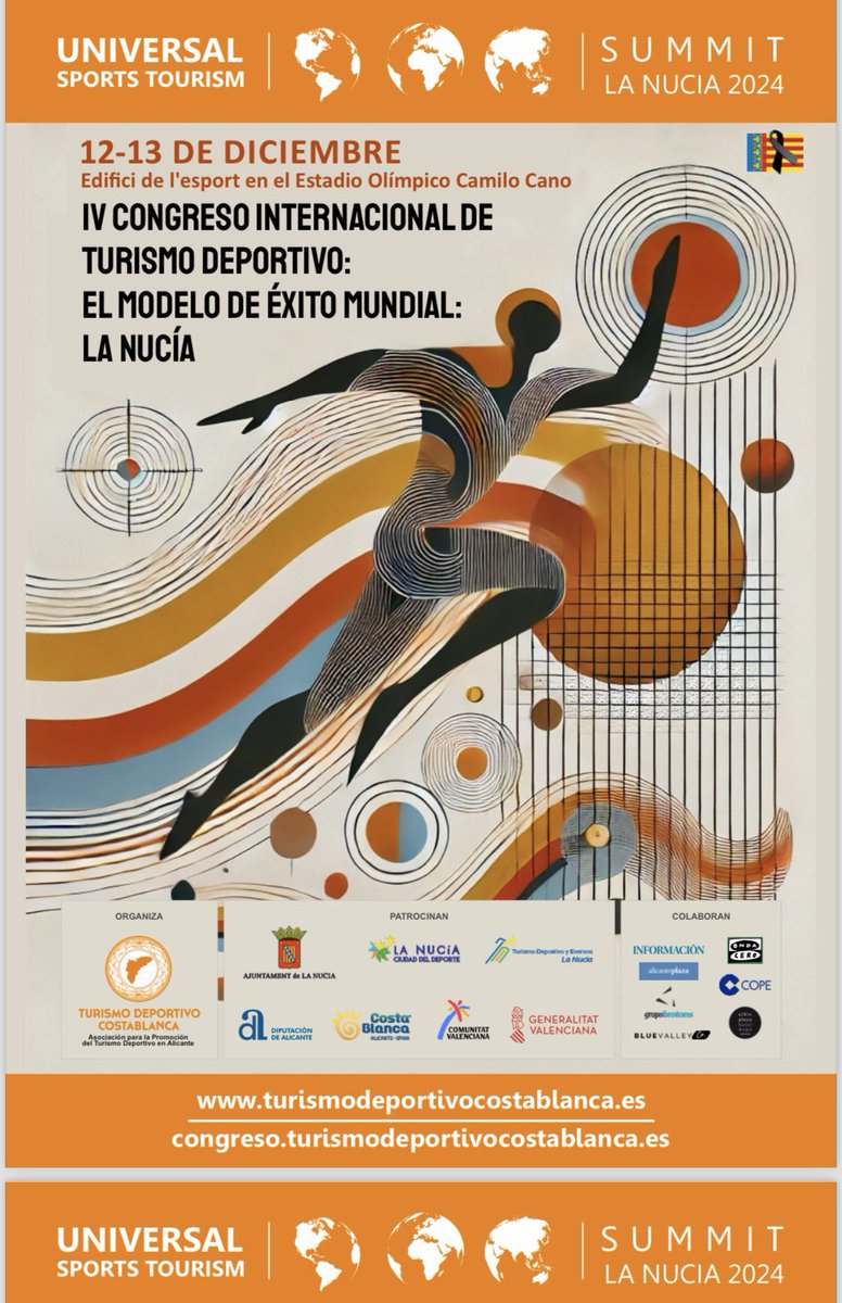 ✍️ Nos vemos esta tarde en la mesa redonda:

👉 “Promoción del destino: Turismo deportivo en la Costa Blanca. Colaboración público-privada en el desarrollo del turismo deportivo”

<a href="/lanuciadeporte/">La Nucia Ciudad del Deporte</a> 
<a href="/ATDCostaBlanca/">Asociación Turismo Deportivo CostaBlanca</a>