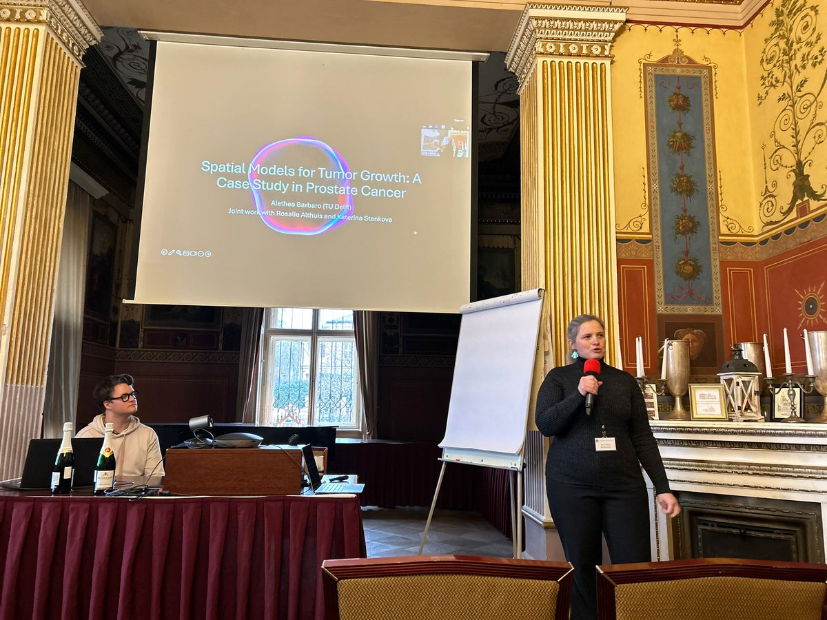This afternoon, Alethea Barbaro is giving a talk on "Spatial models for tumor growth: A case study in prostate cancer". 🩺👩‍⚕️

#EvoGamesPlus
