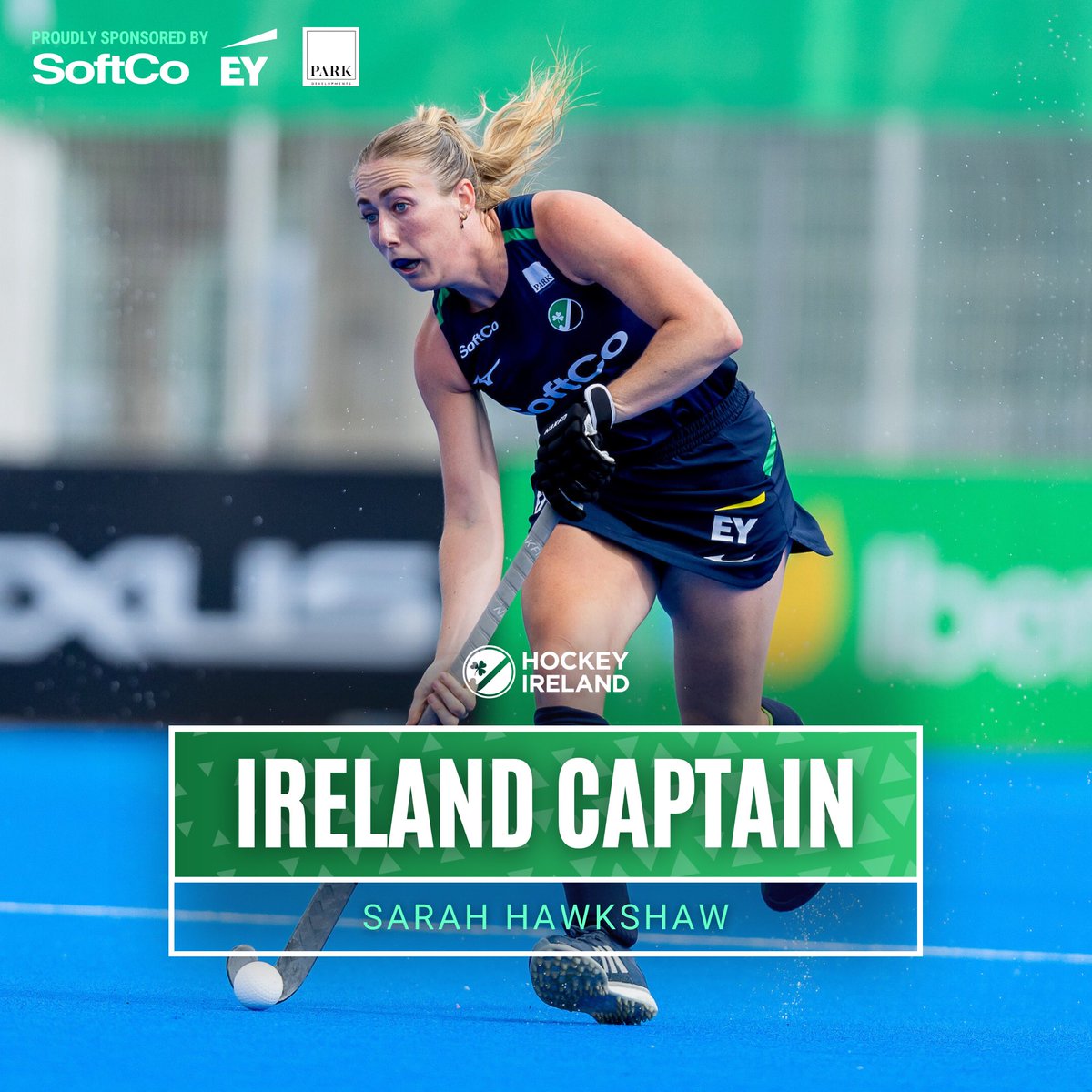 Introducing the new Ireland Women's Captain - Sarah Hawkshaw ☘️

We are delighted to announce that Sarah Hawkshaw has been named the new captain of the Ireland Women's Team. Since making here senior debut in 2019 Sarah has been a crucial figure in the team, and brings a wealth of