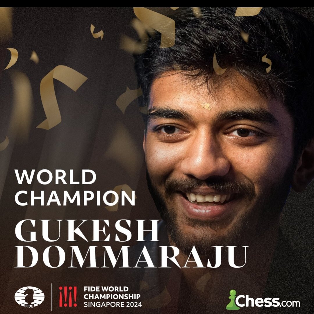 Congrats Gukesh❤️
Last minute win, nearly breathtaking.... 
Ding is such a cute guy🥺❤️