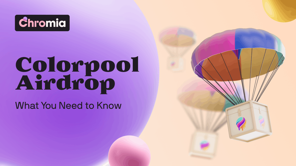 Chromia's tweet photo. How can you qualify for the @colorpool_xyz #airdrop and receive $COLOR tokens?

1. Stake native $CHR
2. Be ready for the snapshot on Jan 15th 

Check out their Medium post for more info as well as our FAQ to help you bridge to #Chromia 👇 https://t.co/VuWCCxMN0O