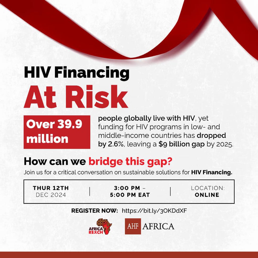 ahfugandacares's tweet photo. Did you know? 
Over 39.9 million people live with HIV worldwide, but funding has dropped by 2.6%, creating a $9 billion gap by 2025. 

The big question: How do we bridge this gap to secure the future of HIV care?

@ahfafrica 
@AfricaREACH1 
@MinofHealthUG https://t.co/3EpUBj8cj0