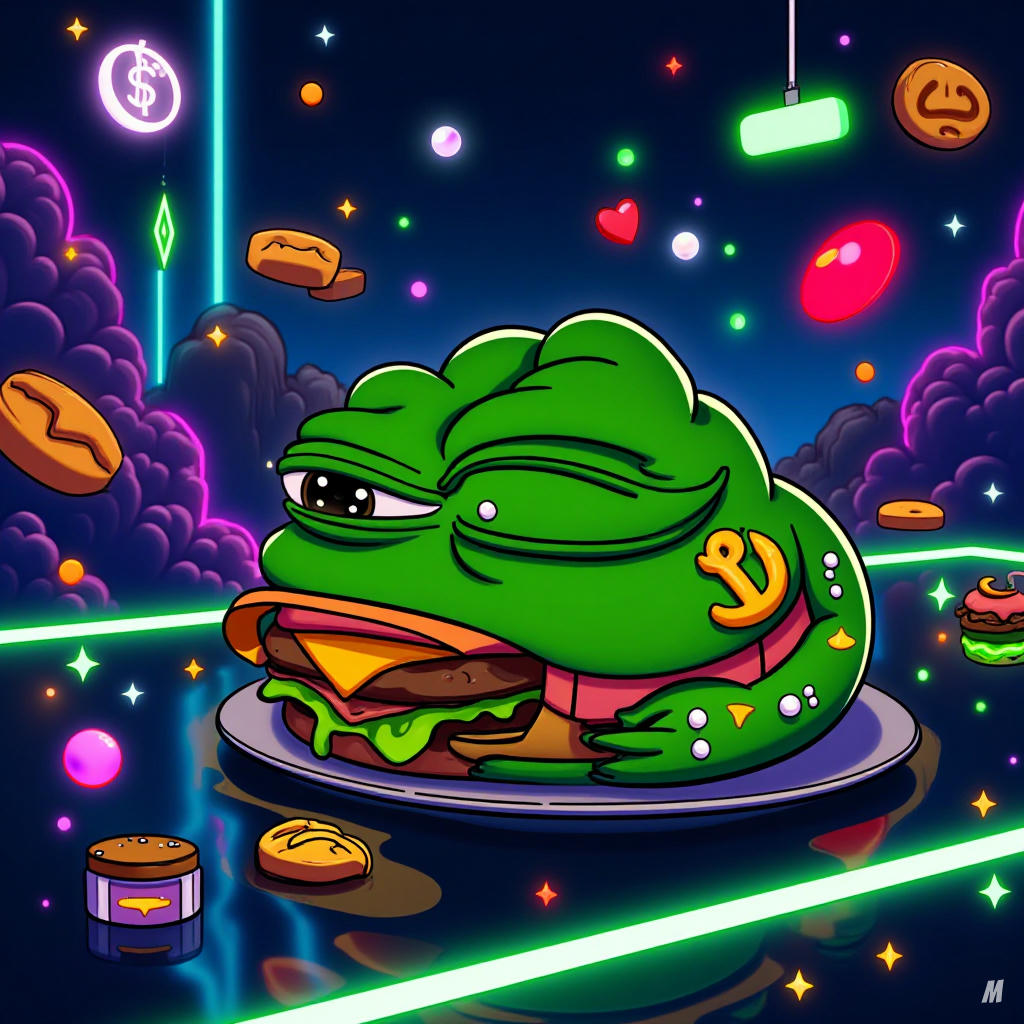 CornerLaughs's tweet photo. "Crypto and late-night cravings: Half of $PEPE is the Whataburger of the blockchain worldβdeliciously satisfying and worth the hype! ππΈ #CryptoFastFood" https://t.co/Cnbt81eR4H