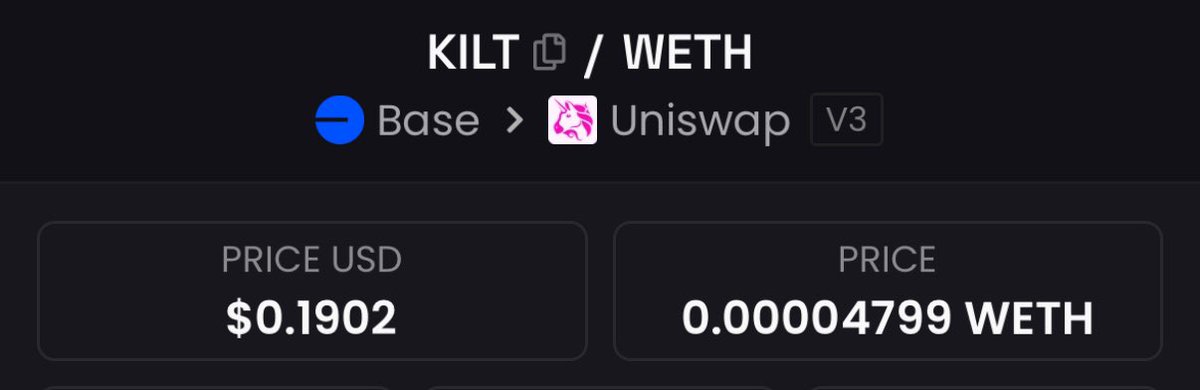 pMr_NL's tweet image. 🚀 Bullish alert! People are now paying a premium to buy @Kiltprotocol on @base. Time to get in on the ground floor! 

#KILT #Base #DeiD