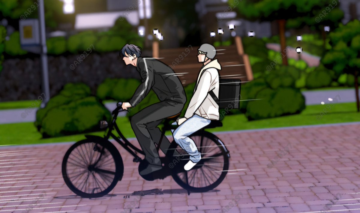 Byul: "I'm the one who taught him how to ride a bike... and now he's a pro." 
Siwoo saved Byul, gave him some advice &amp; a ride! THEY LOOK SO CUTE TOGETHER, I can't wait to see more of them 💖🥹
#LoveIsAnIllusion
#LoveIsAnIllusionSuperstar