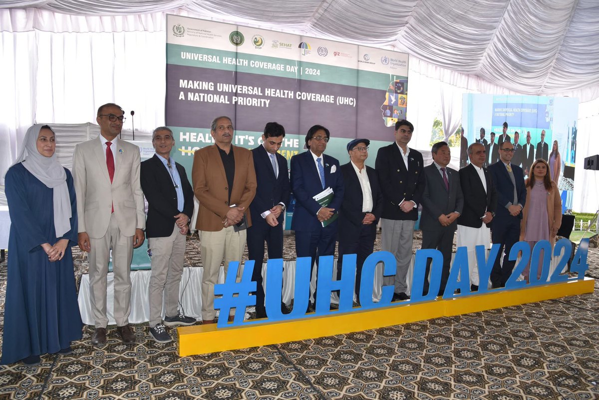 afifabaloch5's tweet photo. Universal Health Coverage Day 12 December 2024. "‘Health is on the Government". We must make UHC and financial protection for health as a National Priority @AwadMataria @Mondher_Letaief @WHOPakistan @nhsrcofficial #UHCDay2024 https://t.co/akHYbqEHhQ