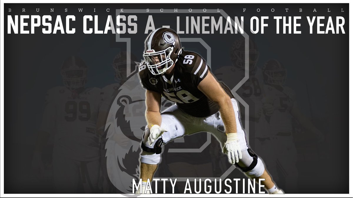 Congratulations to our captain Matty Augustine on being named NEPSAC 𝐂𝐋𝐀𝐒𝐒 𝐀 Lineman Of the Year!