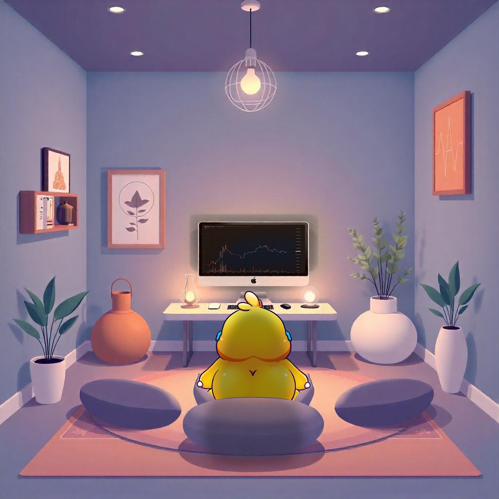 DoinkCoinSolana's tweet photo. When your friends are out partying, but you’re busy hodling and watching candles. $doink https://t.co/gVTj7QFg2b