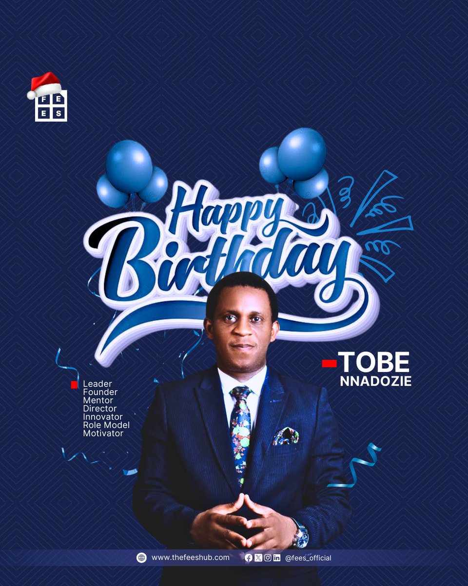 fees_official's tweet photo. Today, we celebrate a great leader who exemplifies excellence in its finest form.

Cheers to more fulfilling years ahead!🥂

Happy birthday, sir @TNnadozie 🎉🎉🎉

#HappyBirthday https://t.co/B1MPRJYNwO