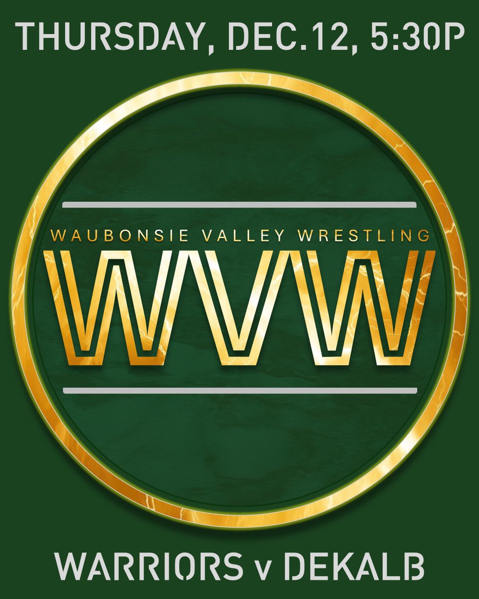WVHS Booster Club (@wvhs_boosters) on Twitter photo 🤼 WVHS Wrestling is pin it to win it! Boys and Girls teams take it to the mat tonight against DeKalb in the final home meet of 2024! 💫
#WVWrestling #PinningIsWinning #MatMagic
<a href="/WVHSwrestle/">Warrior Wrestling</a> <a href="/athleticswvhs/">Waubonsie Athletics</a> <a href="/WVTV/">WVTV</a> <a href="/Warriornation1/">Warrior Nation</a> <a href="/WaubonsieValley/">Waubonsie Valley HS</a> <a href="/WVHSStipp/">Principal-Jason Stipp</a> <a href="/WearhouseWvhs/">WVHSWearhouse</a> 🤼 WVHS Wrestling is pin it to win it! Boys and Girls teams take it to the mat tonight against DeKalb in the final home meet of 2024! 💫
#WVWrestling #PinningIsWinning #MatMagic
<a href="/WVHSwrestle/">Warrior Wrestling</a> <a href="/athleticswvhs/">Waubonsie Athletics</a> <a href="/WVTV/">WVTV</a> <a href="/Warriornation1/">Warrior Nation</a> <a href="/WaubonsieValley/">Waubonsie Valley HS</a> <a href="/WVHSStipp/">Principal-Jason Stipp</a> <a href="/WearhouseWvhs/">WVHSWearhouse</a>
