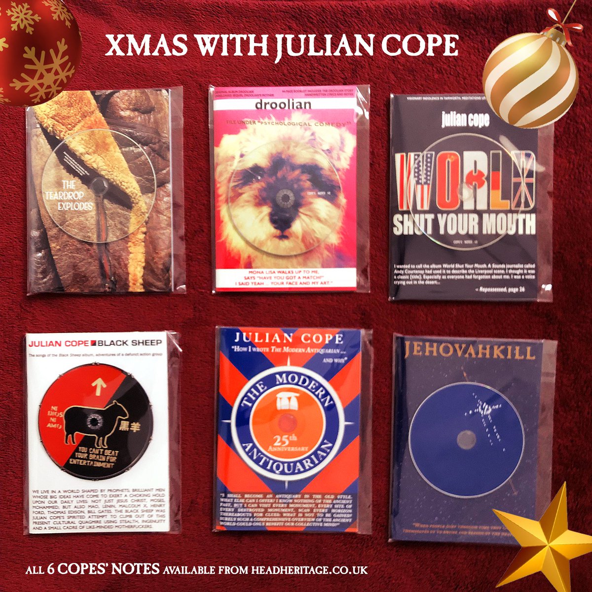 Keep your loved one entertained throughout the festive season with Cope’s Notes 1-6. 
Compelling stories, rare photos and accompanying music.
merchandiser.headheritage.co.uk/collections/co…