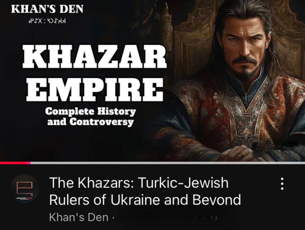 truthache68's tweet photo. The Khazar Empire; Comprehensive Historical Documentary - Jewish Rulers of Ukraine and Beyond
#Khazars #KhazarianEmpire #Hiatory #KhansDen #Gog #Magog
https://t.co/szDG3CFUAT https://t.co/0zrzyo5RIX