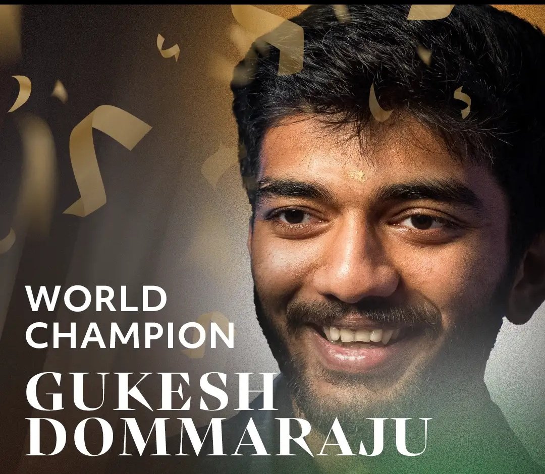 Shubhi33137240's tweet photo. GUKESH IS THE 18th WORLD CHESS CHAMPION !! #gukesh #gogukesh #worldchesschampion https://t.co/5ejmTuCjWY